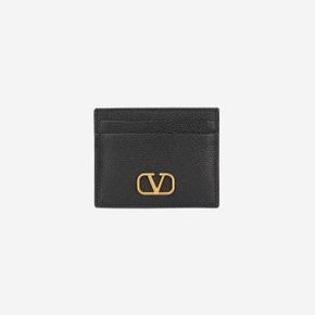 브이로고 시그니쳐 그레이니 카프스킨 카드 홀더 블랙 Valentino Vlogo Signature Grai