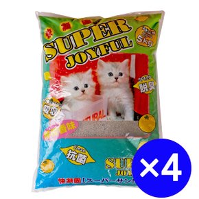 슈퍼조이풀 고양이 모래 5kg x 4개 벤토모래