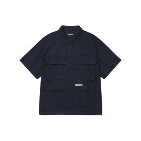 NYC BLACKSERIES UTILITY S/S SHIRTS JACKET 크라운네이비