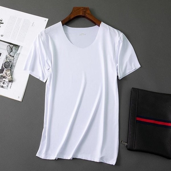 여름 남자 데일리 무지 쿨링 브이네 반팔 티 OC-TSH-SWFICY5D