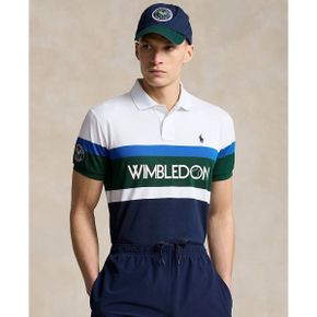 폴로 랄프로렌 맨즈 Wimbledon 2024 스트레치 메쉬 폴로셔츠 카라티 셔츠 - 리파인드 네이비 멀