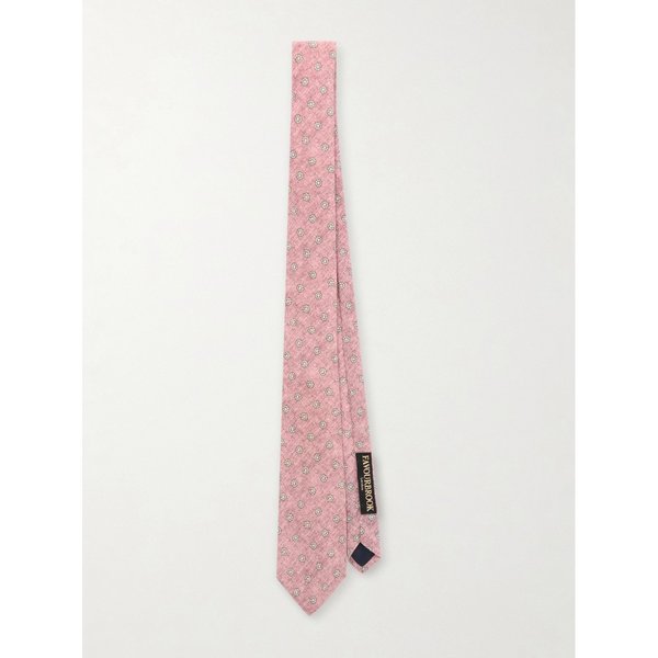 페이버브룩 플로럴 프린트 코튼 울 블렌드 타이 46376663163006968