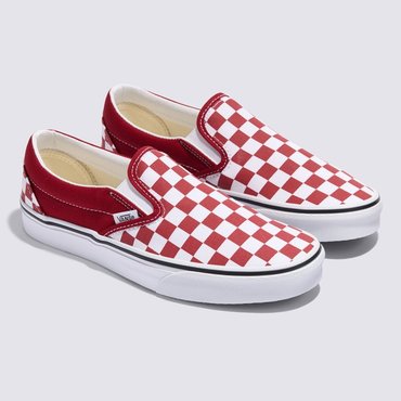 반스 체커보드 Classic Slip-On 클래식 슬립온 레드 / VN000DAH14A1