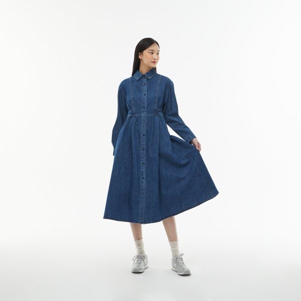[시흥점] _절개 포인트 셔츠카라 롱데님 원피스 AQ1DO262