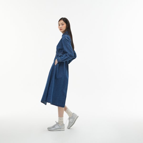 [시흥점] _절개 포인트 셔츠카라 롱데님 원피스 AQ1DO262