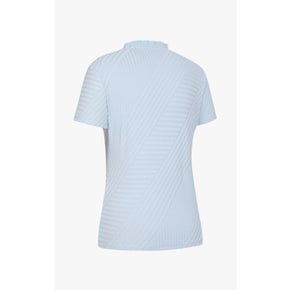 (6J45405 801) 2023년 여성 여름 패턴 포인트 목크넥 티셔츠