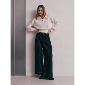 AR_Roll up wide pants_2color