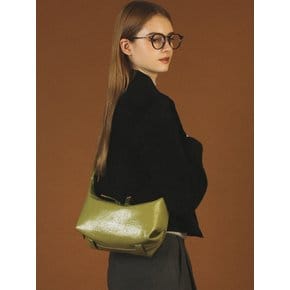 3way belted mini hobo bag  _ Olive