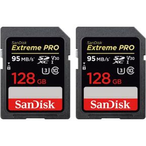 샌디스크 익스트림프로 SanDisk Extreme PRO SDXC 128GB UHS 1 메모리 카드 2팩SDSDXXG 128G ANC