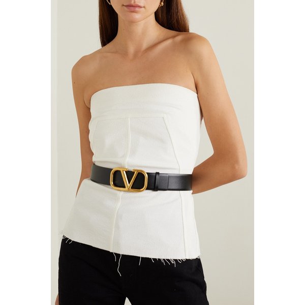 발렌티노 가라바니 브이로고 리버서블 가죽 벨트 블랙 17957409492756317