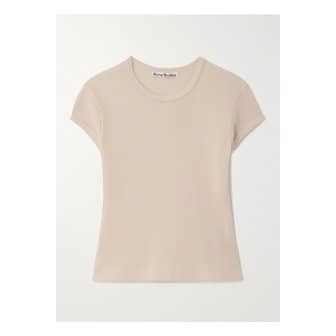 아크네스튜디오 크롭 와플 니트 코튼 티셔츠 1647597325234908