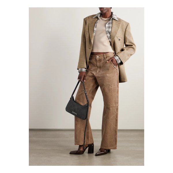 크롭 와플 니트 코튼 티셔츠 1647597325234908