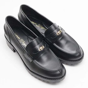 [더힐슈즈] 가죽 코인 페니 여성여자 플랫 로퍼 단화 3.8cm sy408loafer