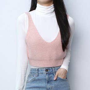 보들 8색 브이넥 니트 뷔스티에