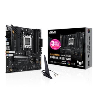 ASUS TUF GAMING A620M-PLUS WIFI STCOM 에이수스 컴퓨터 PC 게이밍 메인보드 AMD CPU 추천