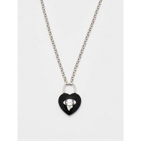 Jamstone Heart lock Necklace