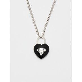 Jamstone Heart lock Necklace