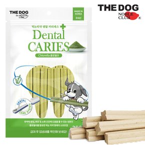 카리에스 강아지 덴탈껌 부드러운 양치껌 먹는 치약 280g 16p 클로렐라