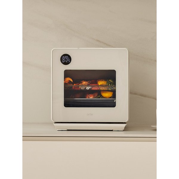 스팀 에어프라이어 올 스텐 15L 대용량 오븐 프라이기 후라이 크림화이트/샌드그레이