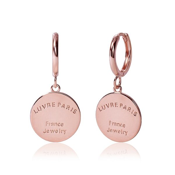 14k G.F 루브르 코인 원터치 링 귀걸이 EA2907