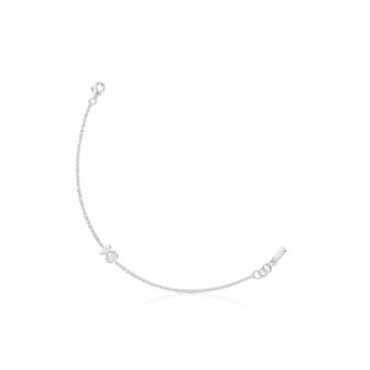 TOUS 실버 베어 체인 브레이슬릿 컬처드 펄 I-Bear / Silver bear chain Bracelet / 팔찌/ 1004127600