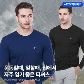 이지바이 데이포엣 남성 긴팔 라운드 티셔츠(M6ST43)[35838876]