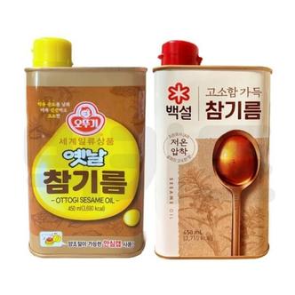  오뚜기 옛날 참기름 / 백설 진한 500ml_MC