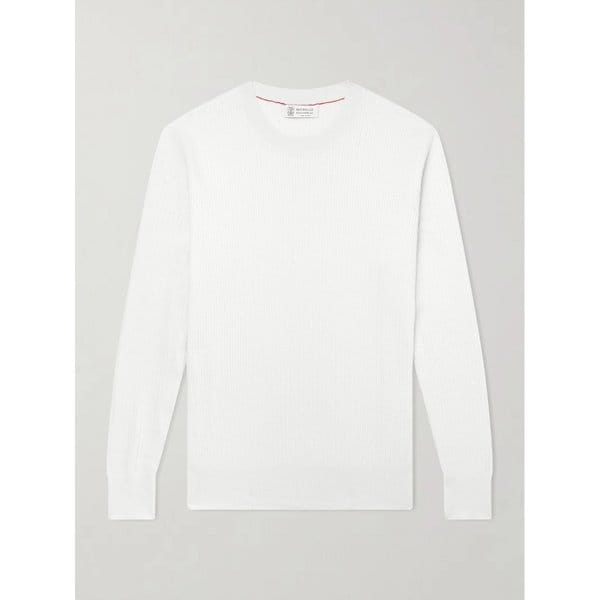 브루넬로쿠치넬리 코튼 니트 스웨터 46376663163115413