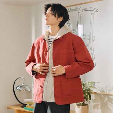 빈폴 가먼트다잉 워크 재킷 - 레드 (BC5211C136)