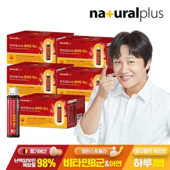 내츄럴플러스 프리미엄 마시는 난백 알부민 30개입 5박스(3,750ml) / 활력 비타민B 아르기닌 비타민C 아연