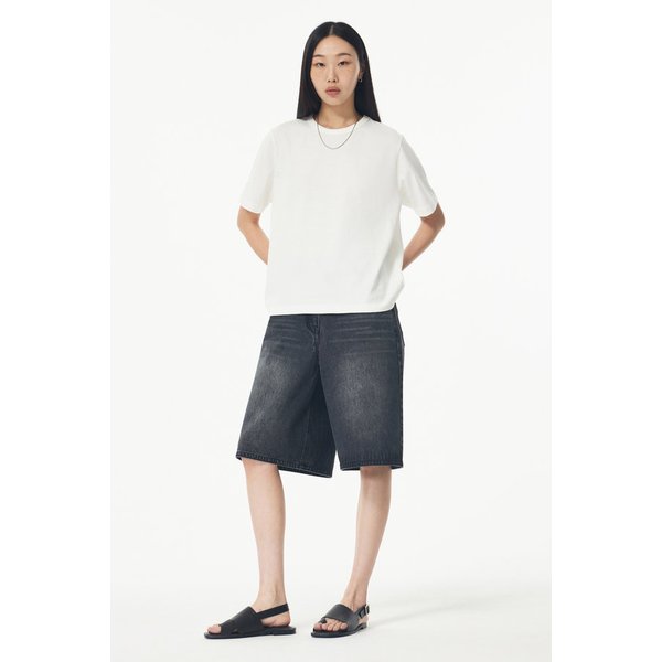 배색 스티치 반팔티셔츠 9105222182002