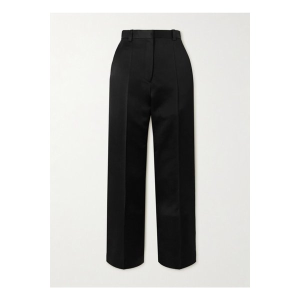 더치스 실크 새틴 스트레이트 팬츠 블랙 1647597355233022