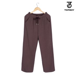 데일리 홈웨어 스트라이프 잠옷 일자 밴딩 팬츠 (WPA017)