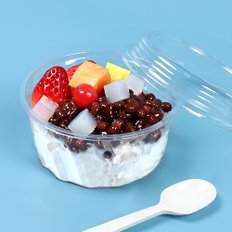 520 회오리 빙수 샐러드 포장 용기 1000세트 (뚜껑포함)