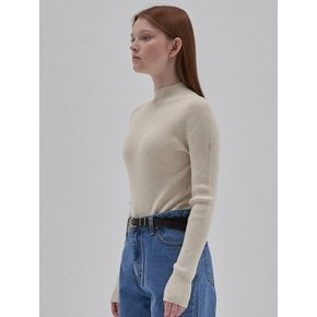 Wholegarment Mockneck Knit Ts_Ivory