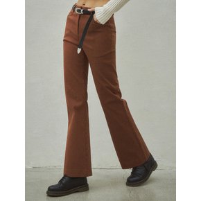 [Essential] Boot-Cut Trousers_CTB503(Brown)