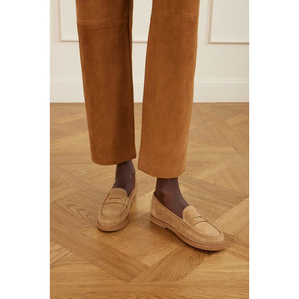 스웨이드 라운드 토 페니 로퍼 46376663162939337