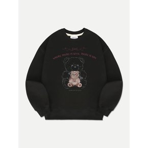 Love Life Bear Sweatshirt AMM1207 (Black)