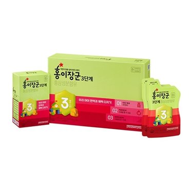 정관장 NEW리뉴얼 홍이장군 3단계 30포 +쇼핑백 증정