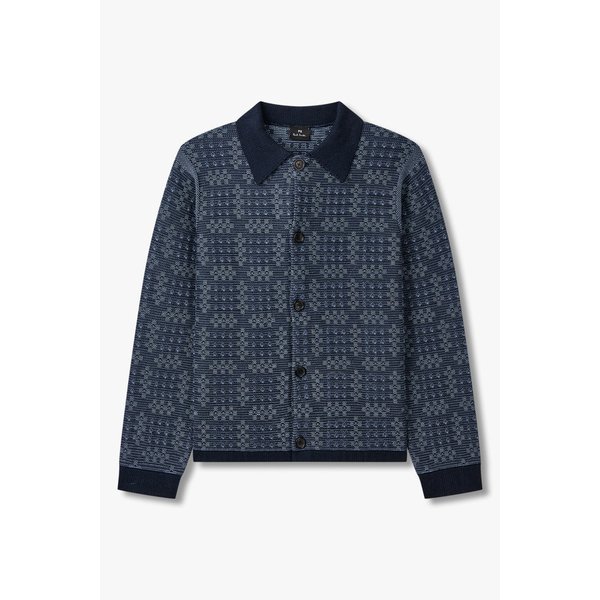 [PS PAUL SMITH] 배색 코튼 니트 가디건 5735128004000