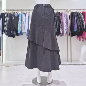 바스락 프릴 롱 스커트 MN04SK400