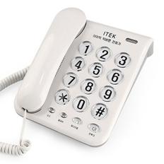 제이큐 빅버튼 유선전화기 효도전화기 아이텍200WH 화이트