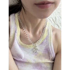 [925silver] Pure flower necklace