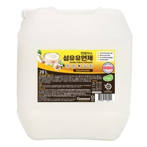 컨센서스 표준형 대용량 순한 섬유유연제 베이비파우더 20L