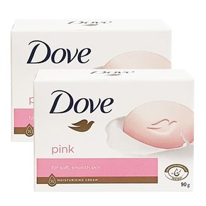 비누 핑크 뷰티바 90g x 2개 촉촉한 순한 향기좋은 저자극 중성 클렌징 거품 세안 세수비누 샴푸바