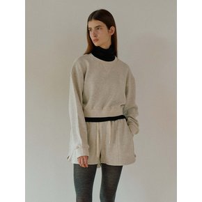 Cotton Crop Sweatshirt_OATMEAL