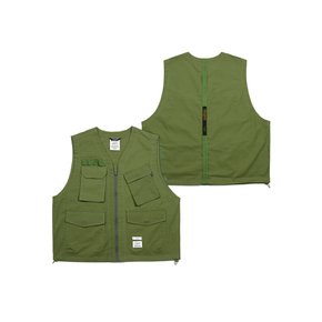 TECH LINEN VEST OLIVE