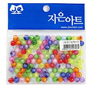 모든순간 아크릴이중비즈 원형8mm X ( 4매입 )