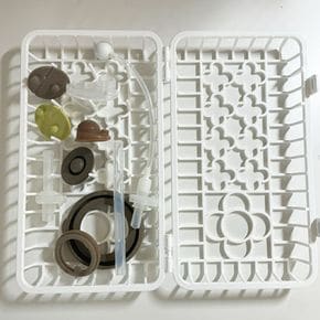 식기건조대 그릇건조대 식기 세척기 사이로 빠지기 쉬운 그릇 보관함
