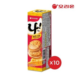 오리온 나 치즈크림 샌드 2p(77g) x 10개